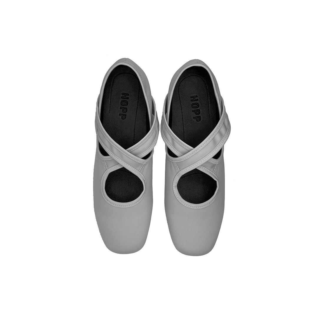X Ballet - Rock Grey Stretch. Comfortable and Chic Women's Shoes