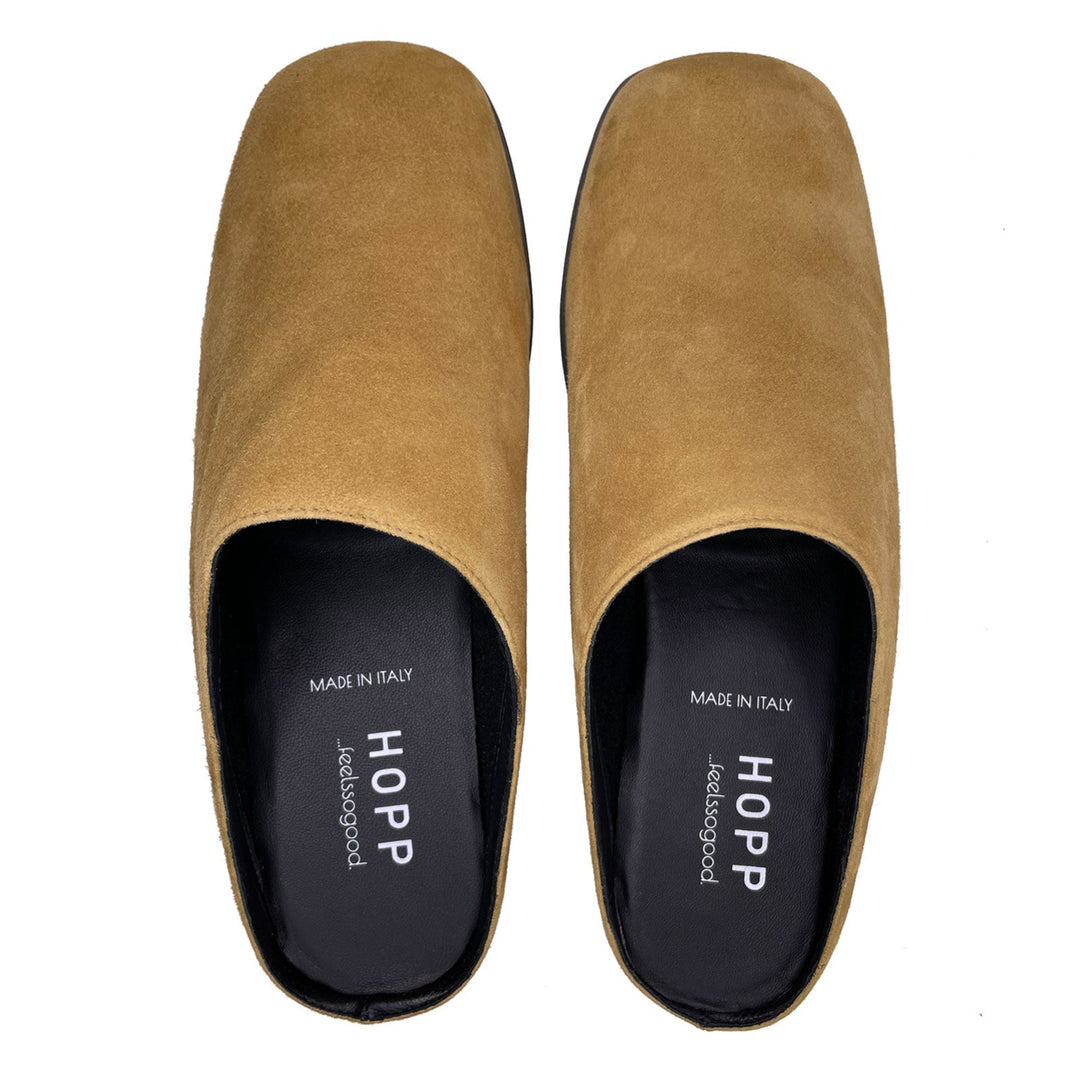 Flexx Mule - Ochre Suede. HOPP Comfortable and Chic Women's